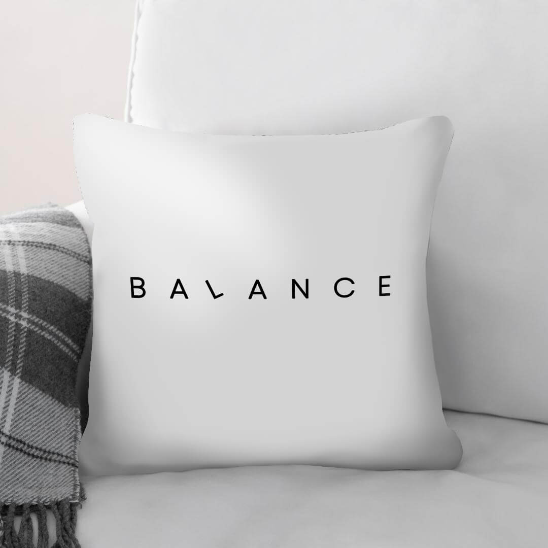 Balance A Cushion Cushion 45 x 45cm Clock Canvas