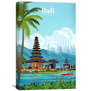 Bali Canvas - Studio 324 Art 30 x 45cm / Unframed Canvas Print Clock Canvas