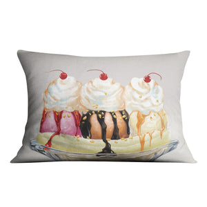 Banana Split Cushion Cushion 48 x 33cm Clock Canvas