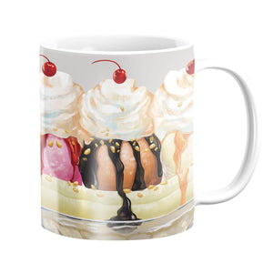Banana Split Mug Mug White Clock Canvas