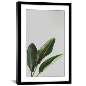 Banana Tree Print Art Clock Canvas