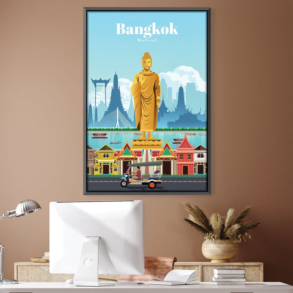 Bangkok Canvas - Studio 324 Art Clock Canvas