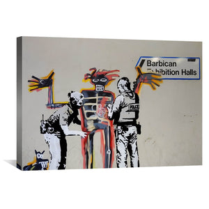 Banksy Barbican Canvas Art Clock Canvas