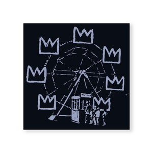 Banksy Basquiat Ferris Wheel Canvas Art Clock Canvas