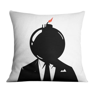 Banksy Bomb Head Cushion Cushion Cushion Square Clock Canvas