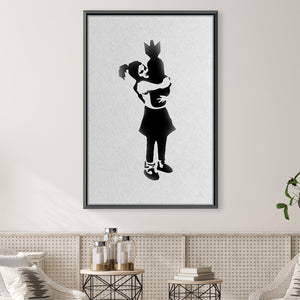 Banksy Bomb Love Canvas Art Clock Canvas