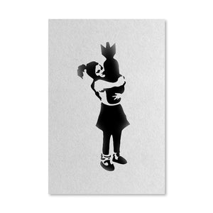 Banksy Bomb Love Canvas Art Clock Canvas