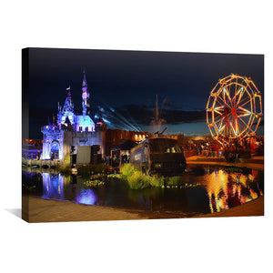 Banksy Dismaland Canvas Art Clock Canvas