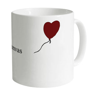 Banksy Heart Balloon Girl Collectors Mug Mug N/A / White / N/A Clock Canvas
