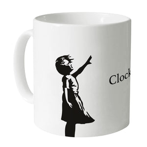 Banksy Heart Balloon Girl Collectors Mug Mug N/A / White / N/A Clock Canvas