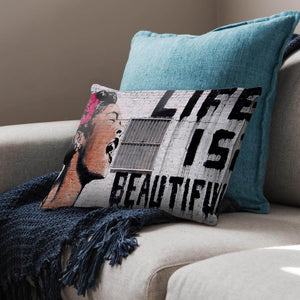Banksy Life Is Beautiful Cushion Cushion Cushion Landscape Clock Canvas
