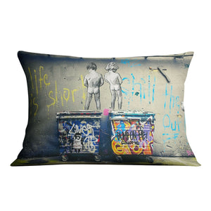 Banksy Life is Short Cushion Cushion Cushion Landscape Clock Canvas