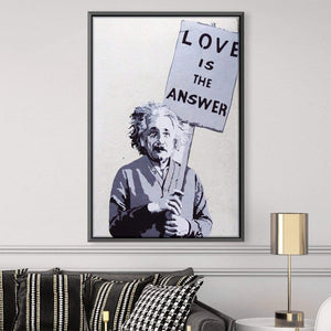 Banksy Love Is The Answer Canvas Art Clock Canvas