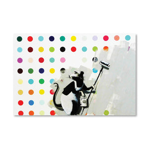 Banksy LSD Damien Hirst Canvas Art Clock Canvas
