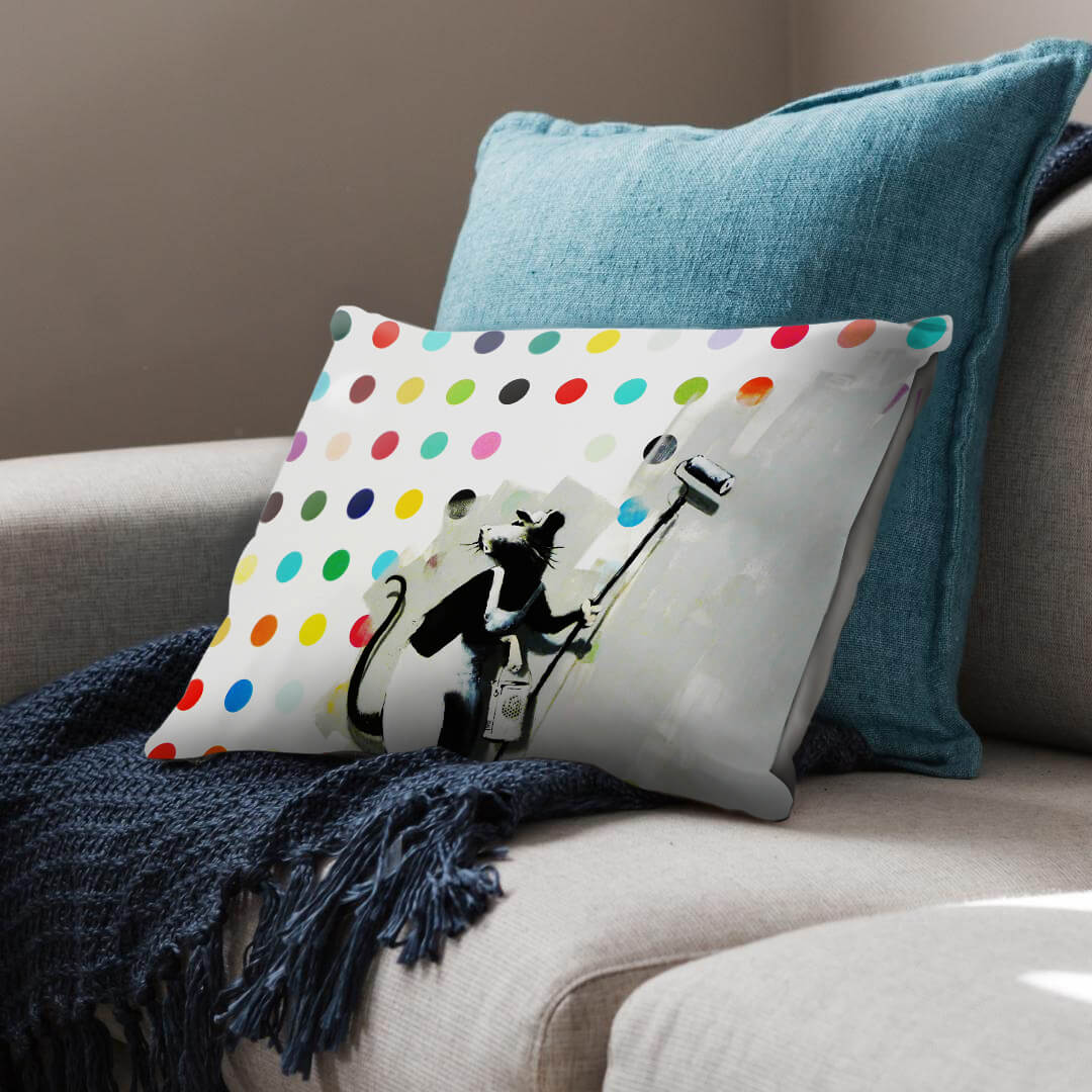 Banksy LSD Damien Hirst Cushion Cushion Cushion Landscape Clock Canvas