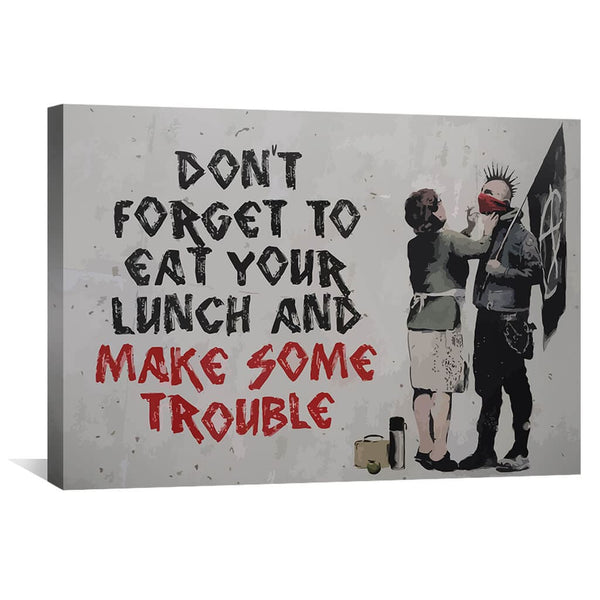 Poster Banksy - Make Some Trouble