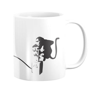 Banksy Monkey Banana Bomb Mug Mug White Clock Canvas