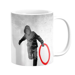 Banksy Olympic Rings Looter Mug Mug White Clock Canvas