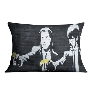Banksy Pulp Fiction Banana Guns Cushion Cushion 48 x 33cm Clock Canvas