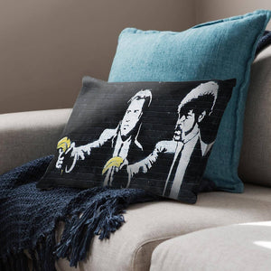 Banksy Pulp Fiction Banana Guns Cushion Cushion Cushion Landscape Clock Canvas