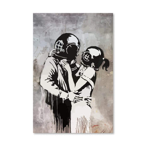 Banksy Think Tank Canvas Art Clock Canvas
