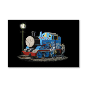 Banksy Thomas the Tank Engine Canvas Art Clock Canvas