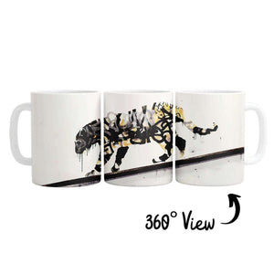 Banksy Tiger Mug Mug White Clock Canvas