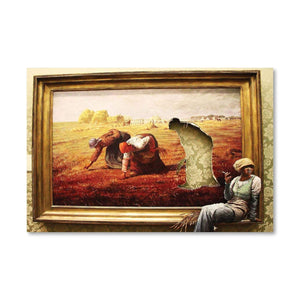 Banksy Time Out Canvas Art Clock Canvas