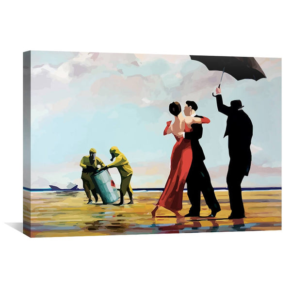 Banksy Toxic Beach Canvas | Canvas Wall Art – ClockCanvas
