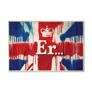 Banksy Union Jack Er Canvas Art Clock Canvas