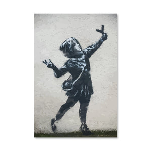 Banksy Valentines Day Marsh Lane Canvas Art Clock Canvas