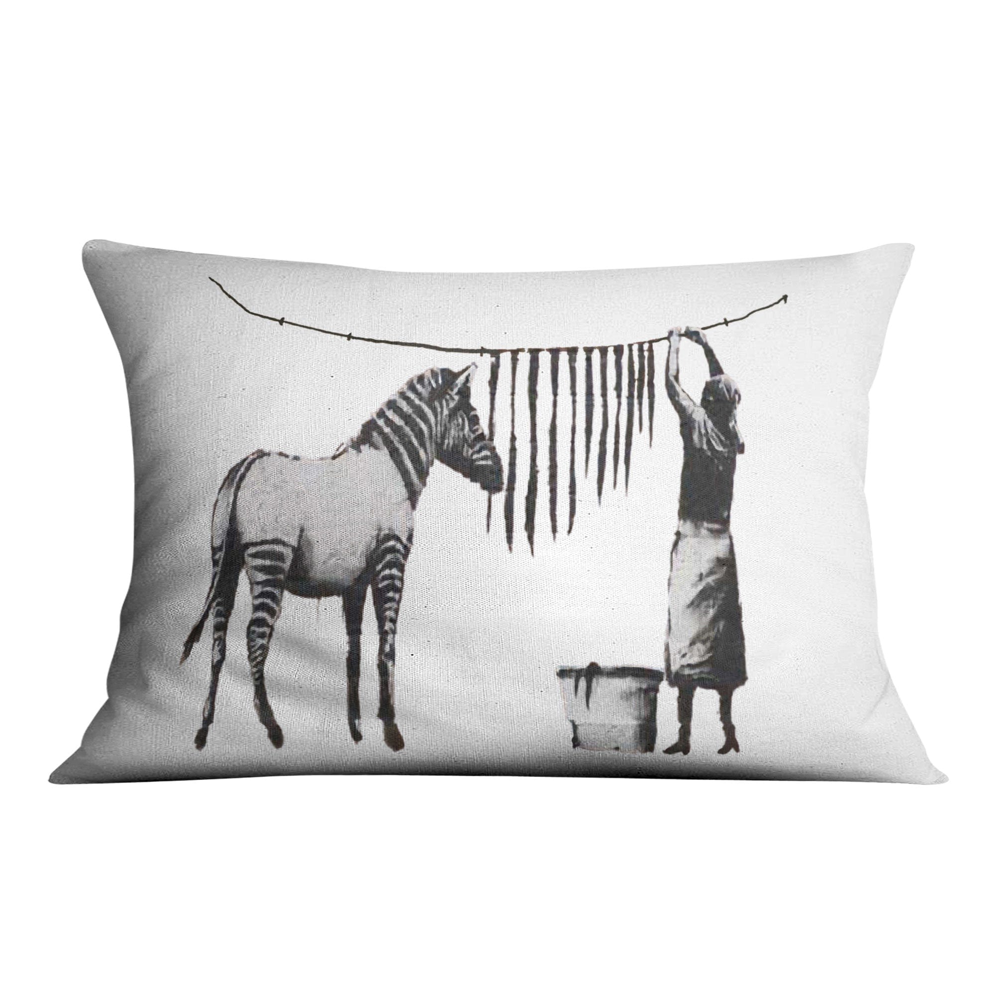 Banksy Washing Zebra Stripes Cushion Cushion Cushion Landscape Clock Canvas