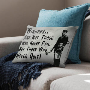 Banksy Winners Are Not Cushion Cushion Cushion Landscape Clock Canvas