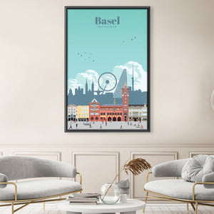 Basel Canvas - Studio 324 Art Clock Canvas