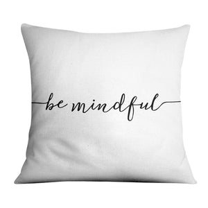 Be Happy B Cushion Cushion Cushion Square Clock Canvas