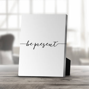 Be Happy C Desktop Canvas Desktop Canvas 20 x 25cm Clock Canvas