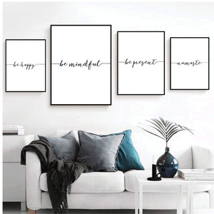 Be Happy Canvas Art Clock Canvas