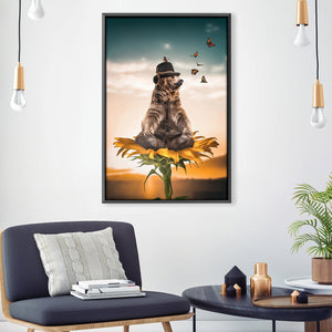 Bear 3 Canvas Art 30 x 45cm / Unframed Canvas Print Clock Canvas