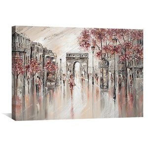 Beautiful Paris Canvas Art Clock Canvas
