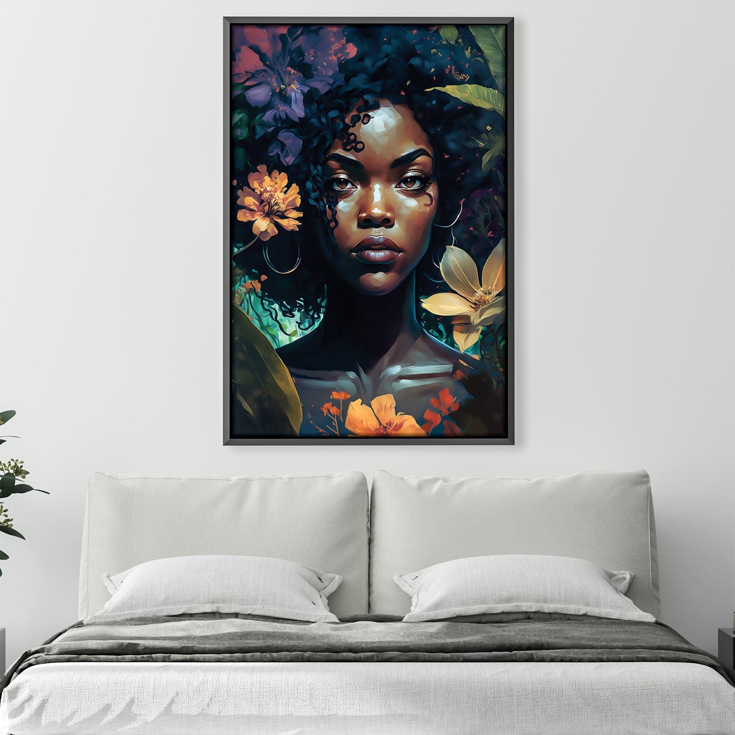 Beautiful Portrait Canvas Art Clock Canvas