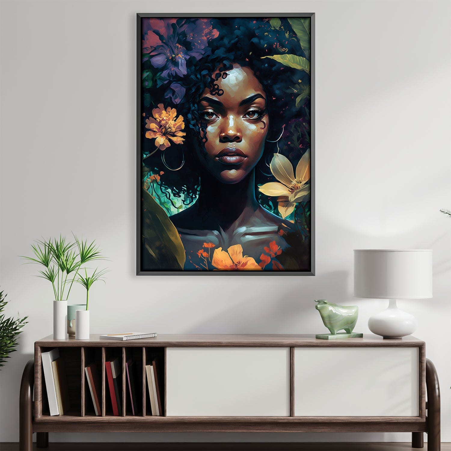 Beautiful Portrait Canvas Art Clock Canvas