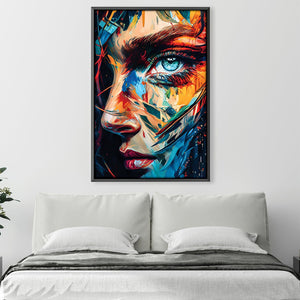 Beauty in the Beholder Canvas Art Clock Canvas