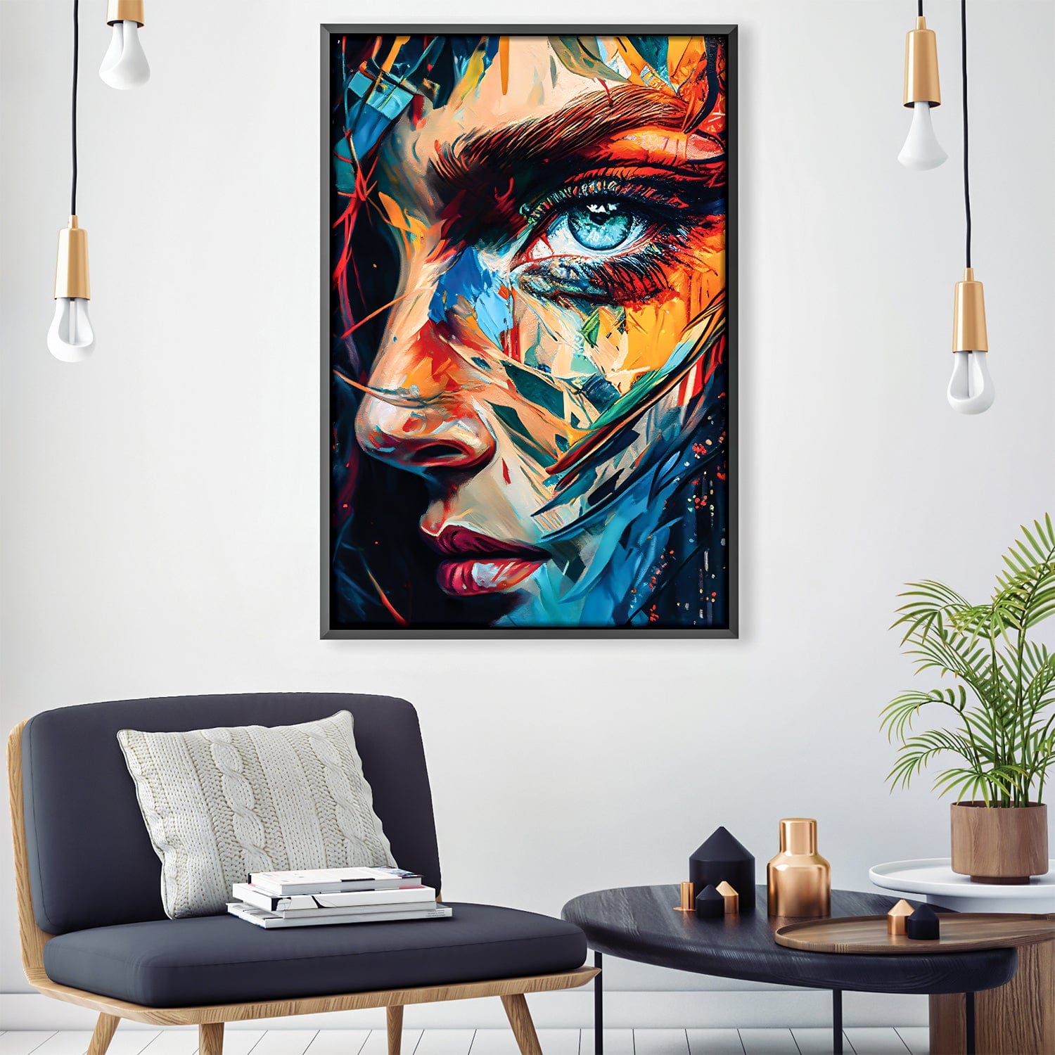 Beauty in the Beholder Canvas Art Clock Canvas
