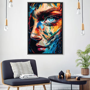 Beauty in the Beholder Canvas Art Clock Canvas