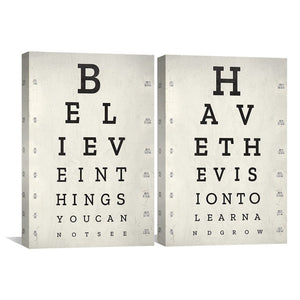 Belief and Growth Canvas Art Clock Canvas