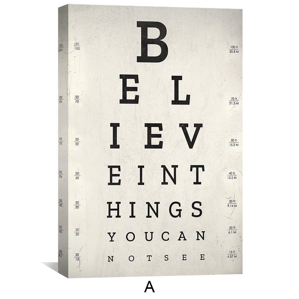 Belief and Growth Canvas Art Clock Canvas