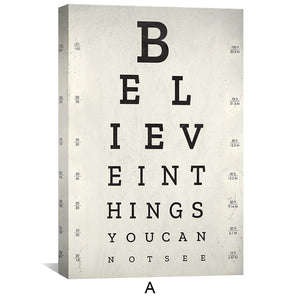 Belief and Growth Canvas Art Clock Canvas