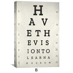 Belief and Growth Canvas Art Clock Canvas