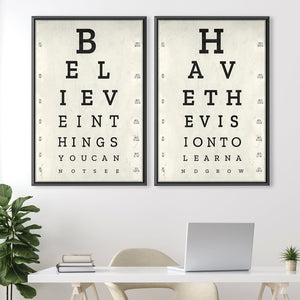 Belief and Growth Canvas Art Clock Canvas