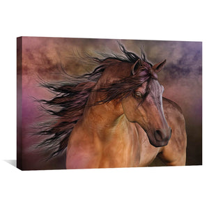 Belleza Fiero Canvas Art 45 x 30cm / Unframed Canvas Print Clock Canvas